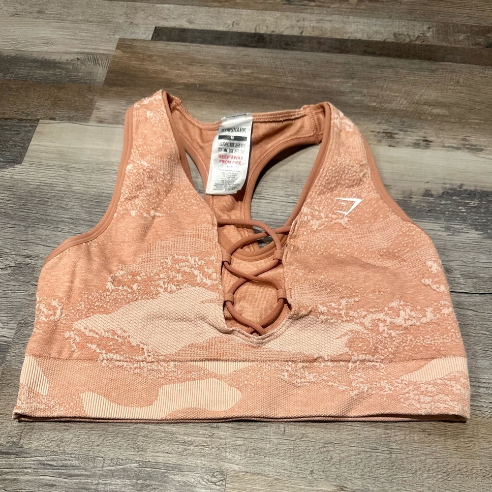 Pink Gymshark workout top/ bra